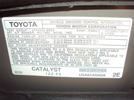 2005 TOYOTA COROLLA CE, 1.8L AUTO FWD, COLOR GOLD, STK Z14816